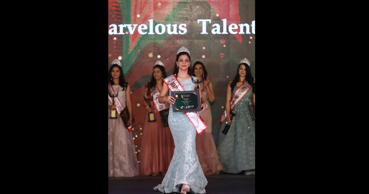 Kavita Kaushal won the title of “Marvelous Mrs. India Talented 2024